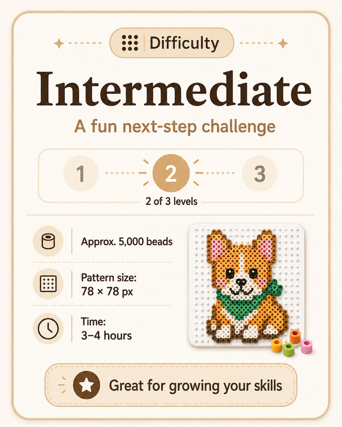 Story of Paws—Custom Medieval Pet Portrait Perler Bead Kit