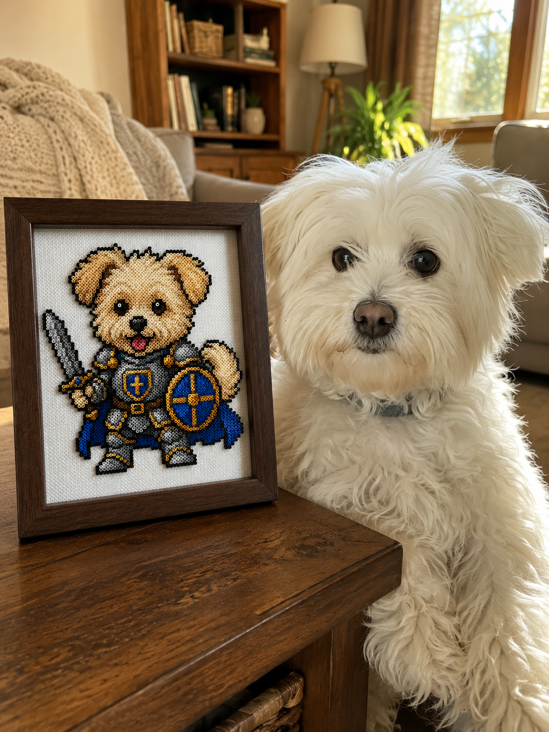 Story of Paws—Custom Medieval Pet Portrait Perler Bead Kit