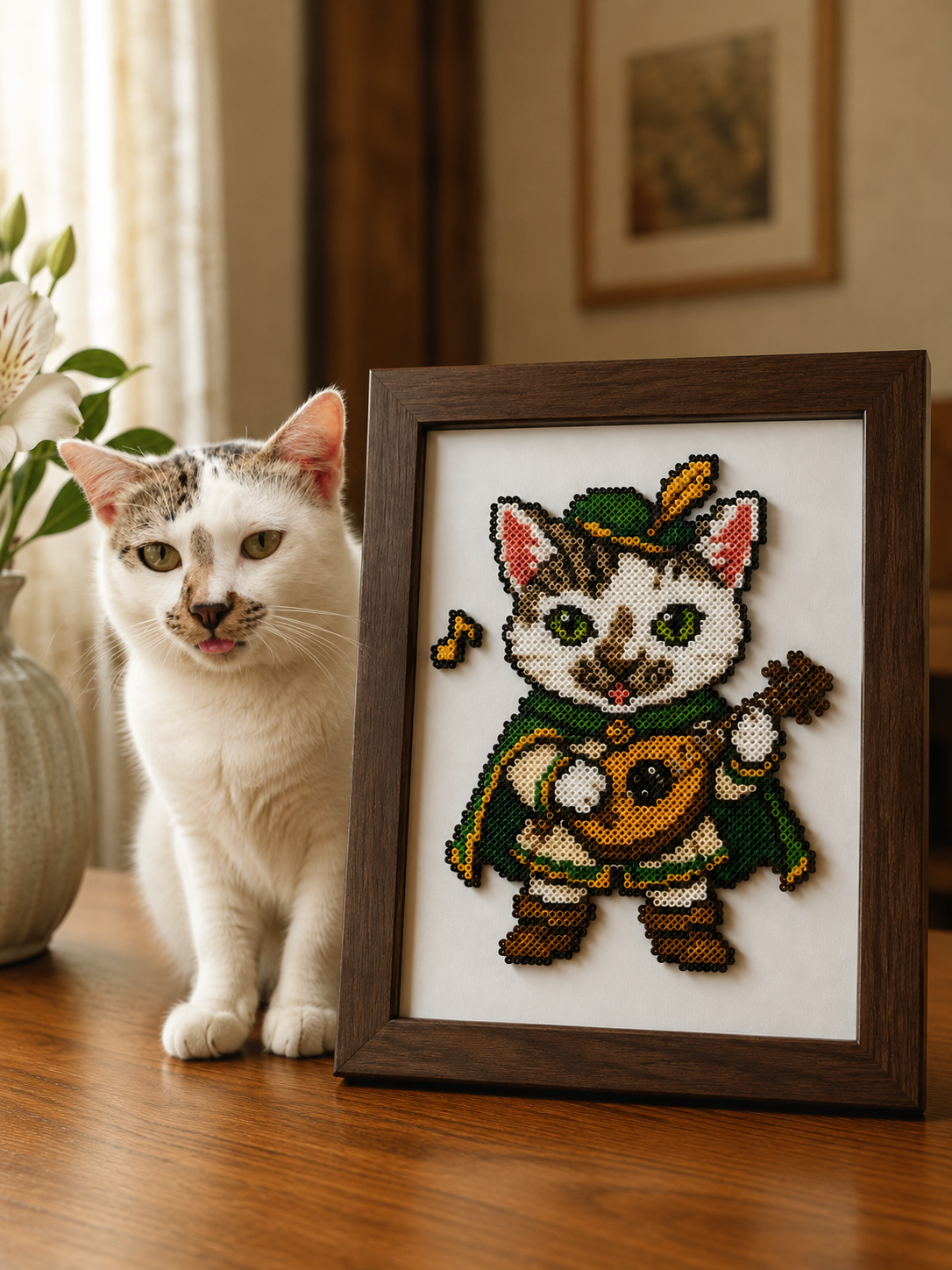 Story of Paws—Custom Medieval Pet Portrait Perler Bead Kit