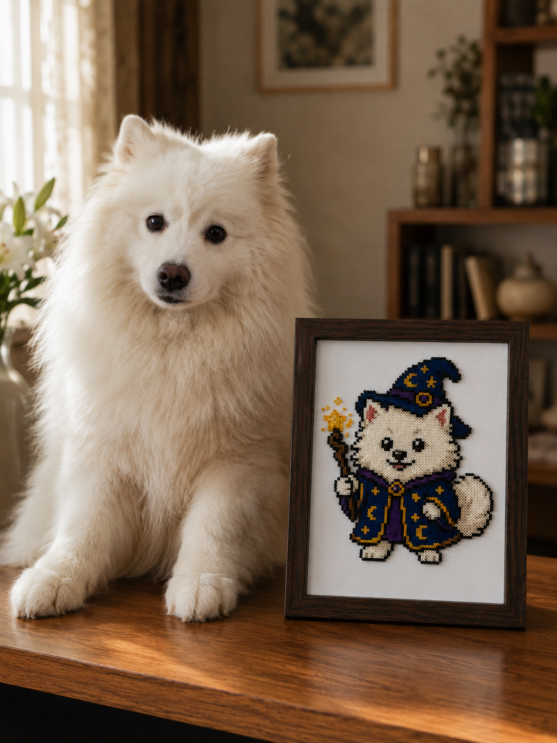 Story of Paws—Custom Medieval Pet Portrait Perler Bead Kit