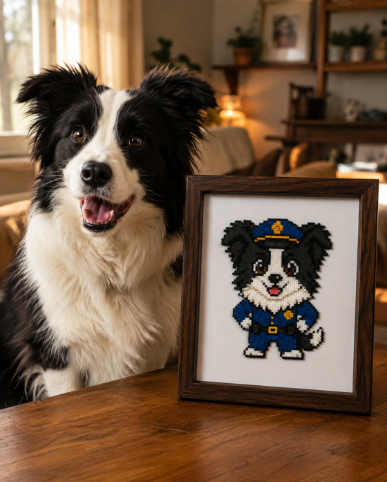 Little Big Jobs—Custom Pet Profession Portrait Perler Bead Kit