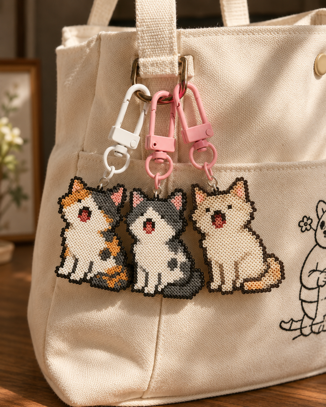 Pocket Kitties — Pixel Cat Keychain Collection